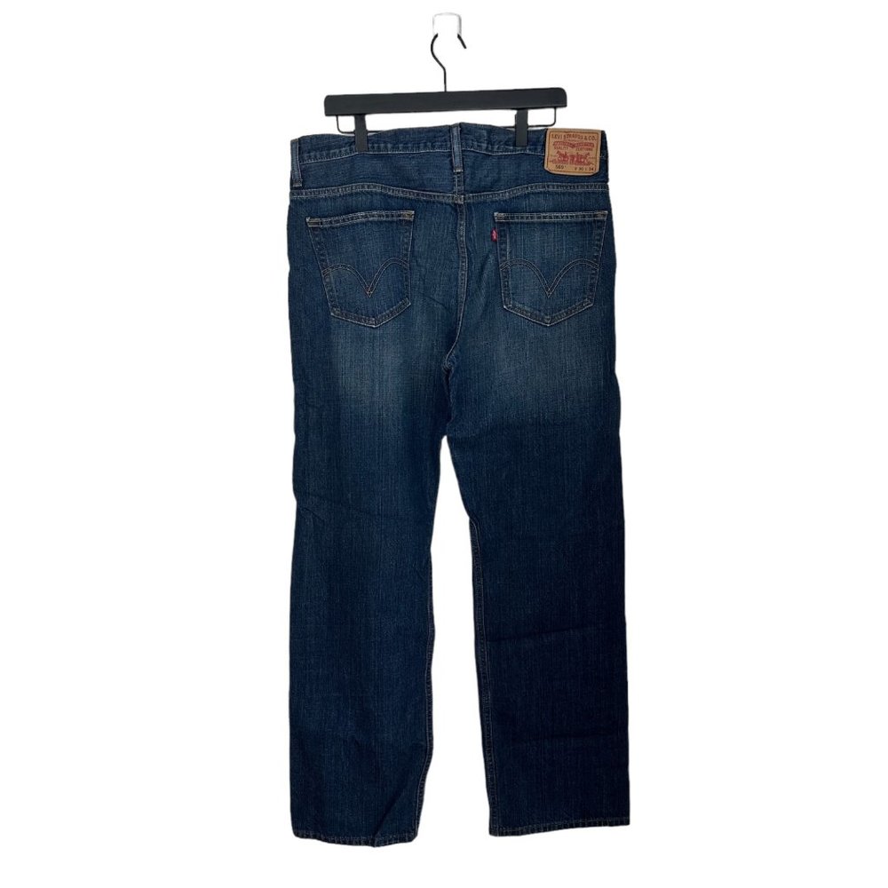 Levi’s 569 Loose Relaxed Straight Leg Dark Wash Jeans 36x34 - Picture 4 of 8